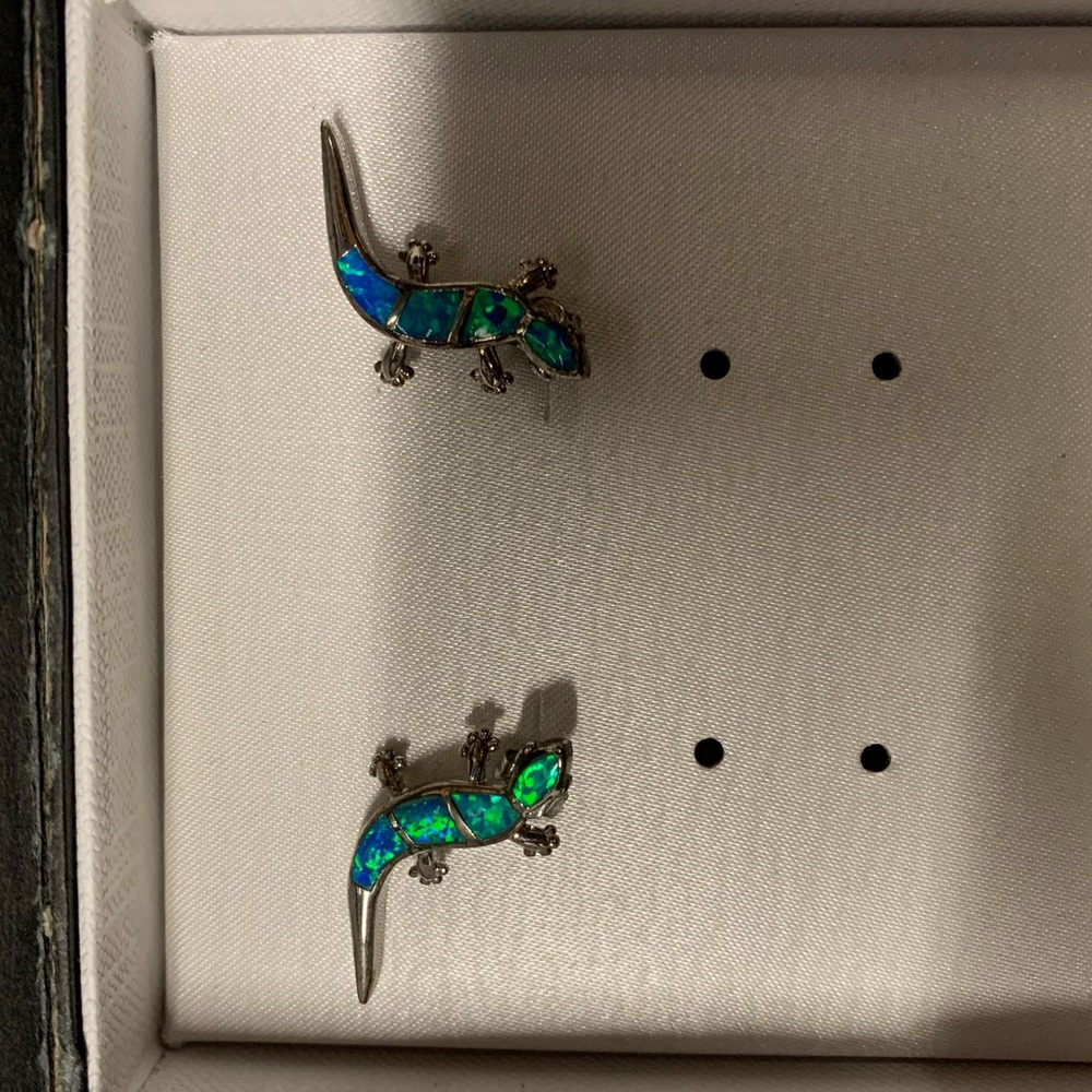 Gecko earrings